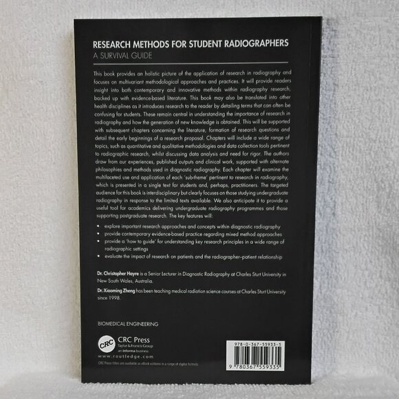 New 'Research Methods for Student Radiographers' CRC Press Soft Cover Textbook!! - Picture 2 of 4